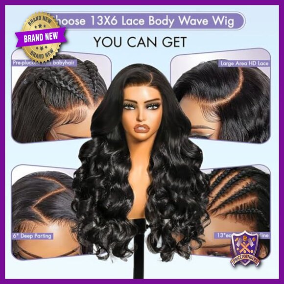 30 Inch 13x6 Lace Front Wig Human Hair Body Wave Glueless Pre Plucked main image 4